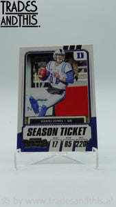 2021 Contenders Draft Picks Daniel Jones #20