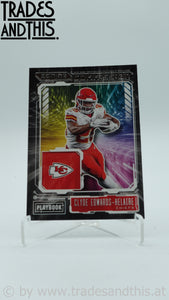 2021 Panini Playbook Zoning Commission Clyde Edwards-Helaire #ZC-CEH