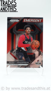 2023-24 Panini Prizm Emergent Scoot Henderson #16