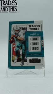 2021 Panini Contenders Mike Gesicki #62