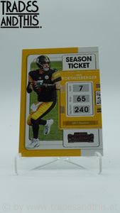 2021 Panini Contenders Ben Roethlisberger #82