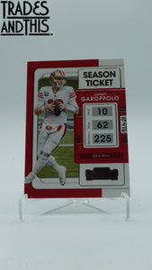 2021 Panini Contenders Jimmy Garoppolo #88