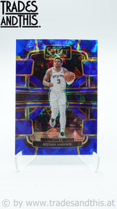 2023-24 Panini Select Basketball Blue Cracked Ice Prizm Keldon Johnson #61