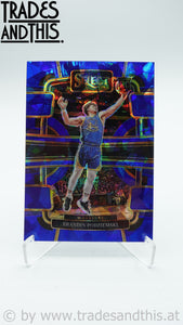 2023-24 Panini Select Basketball Blue Cracked Ice Prizm Brandin Podziemski #93 RC