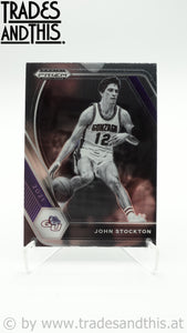 2021-22 Panini Prizm Draft Picks John Stockton #87