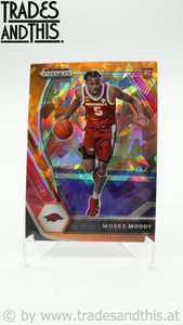 2021-22 Panini Prizm Draft Picks Orange Ice Prizm Moses Moody #11 RC