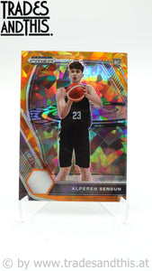 2021-22 Panini Prizm Draft Picks Orange Ice Prizm Alperen Sengun #42 RC