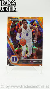 2021-22 Panini Prizm Draft Picks Orange Ice Prizm RJ Barrett #95