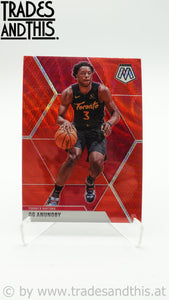 2019-20 Panini Mosaic Red Wave Prizm OG Anunoby #39