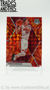 2019-20 Panini Mosaic Reactive Orange Prizm Duncan Robinson #170