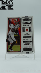 2022 Panini Contenders Season Ticket Tee Higgins #19