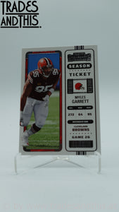 2022 Panini Contenders Season Ticket Myles Garrett #25