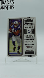2022 Panini Contenders Season Ticket Michael Pittman Jr. #45
