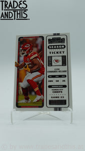 2022 Panini Contenders Season Ticket Clyde Edwards-Helaire #61