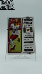 2022 Panini Contenders Season Ticket Terry McLaurin #99