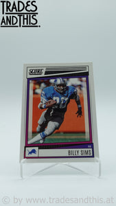 2022 Score Billy Sims #92