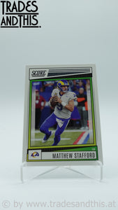 2022 Score Matthew Stafford #155