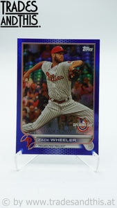 2022 Topps Opening Day Opening Day Blue Foil Zack Wheeler #61