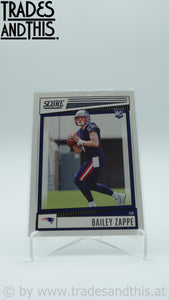 2022 Score Bailey Zappe #310 RC