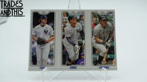 2022 Topps Opening Day Triple Play DJ LeMahieu - Aaron Judge - Gerrit Cole #TPC-6