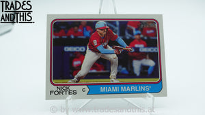 2023 Topps Heritage High Number Nick Fortes #509