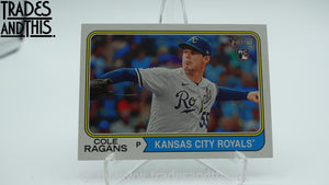 2023 Topps Heritage High Number Cole Ragans #652 RC