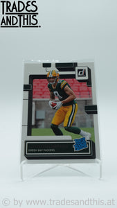 2022 Panini Donruss Christian Watson #319 RC