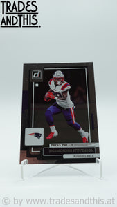 2022 Panini Donruss Silver 055/100 Rhamondre Stevenson #136