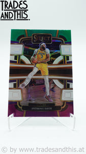 2023-24 Panini Select Basketball Green, White, Purple Prizm Anthony Davis #20