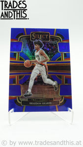 2023-24 Panini Select Basketball Blue Prizm Shaedon Sharpe #15