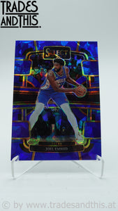 2023-24 Panini Select Basketball Blue Cracked Ice Prizm  Joel Embiid #4