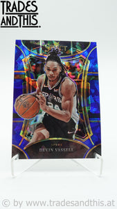 2023-24 Panini Select Basketball Blue Cracked Ice Prizm Devin Vassell #353