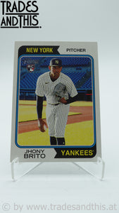 2023 Topps Heritage High Number Jhony Brito #557 RC