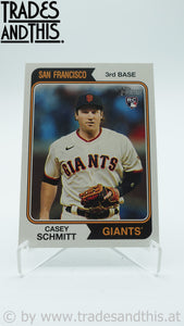 2023 Topps Heritage High Number Casey Schmitt #643 RC