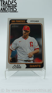 2023 Topps Heritage High Number Alex Cobb #664