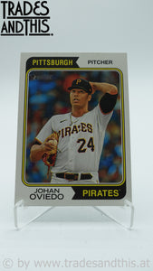 2023 Topps Heritage High Number Johan Oviedo #674