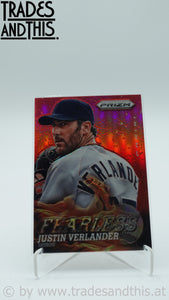 2013 Panini Prizm Fearless Red Prizm Justin Verlander #F6