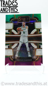 2023-24 Panini Select Green White Purple Prizm Kristaps Porzingis #62