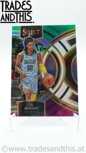 2023-24 Panini Select Green White Purple Prizm Ja Morant #136