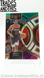 2023-24 Panini Select Green White Purple Prizm Jordan Poole #183