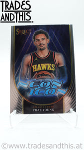 2023-24 Panini Select Neon Icon Trae Young #18
