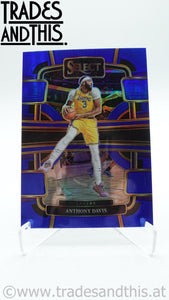 2023-24 Panini Select Basketball Blue Prizm Anhtony Davis #20