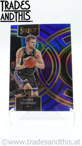 2023-24 Panini Select Basketball Blue Prizm Sasha Vezenkov #127 RC