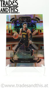 2023-24 Panini Select Basketball Silver Prizm Trae Young #43