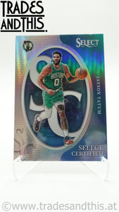 2023-24 Panini Select Basketball Select Certified Silver Prizm Jayson Tatum #6