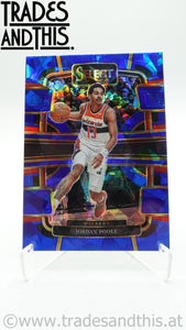 2023-24 Panini Select Basketball Blue Cracked Ice Prizm Jordan Poole #18
