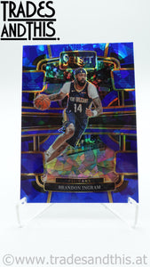 2023-24 Panini Select Basketball Blue Cracked Ice Prizm Brandon Ingram #28