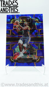 2023-24 Panini Select Basketball Blue Cracked Ice Prizm Zion Williamson #36