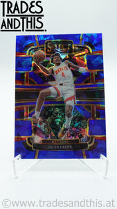 2023-24 Panini Select Basketball Blue Cracked Ice Prizm Jalen Green #42