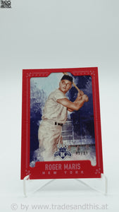 2017 Panini Diamond Kings Red Framed 43/99 Roger Maris #32